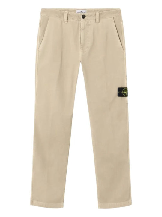 Pantaloni Regular In Cotone Con Doppia Tasca