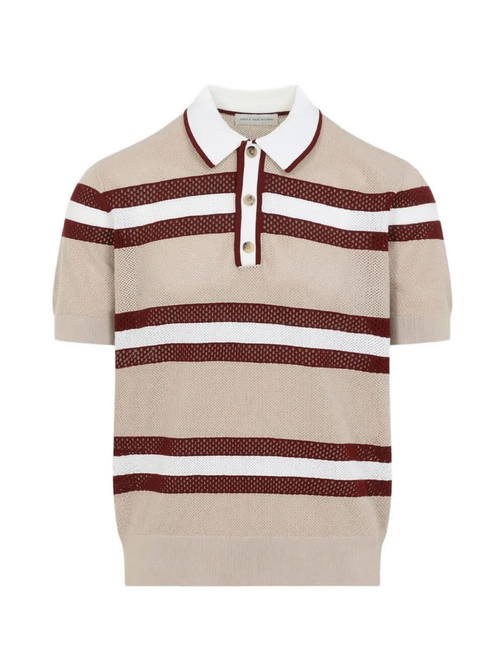 Dries Van Noten Polo - Nude & Neutrals | 79f25e59d40a2f1ecd893c9039668600f16d9deb