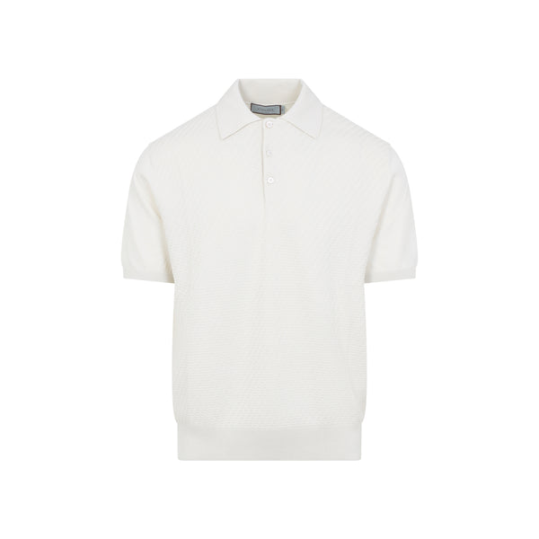 White Cotton Polo
