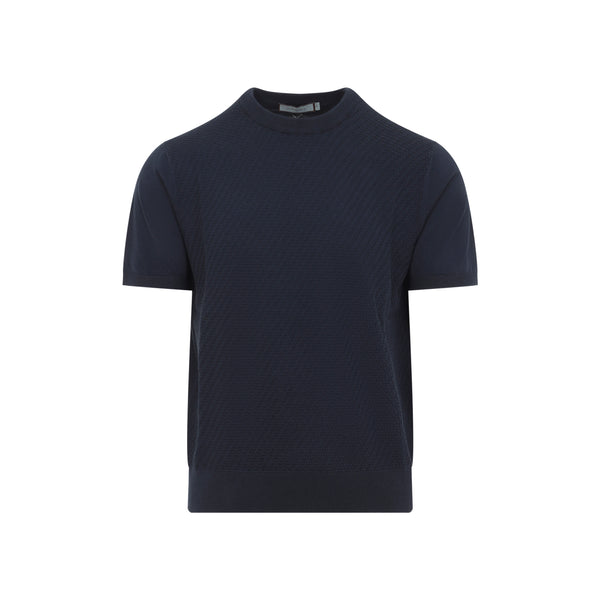 Navy Blue Cotton T-Shirt
