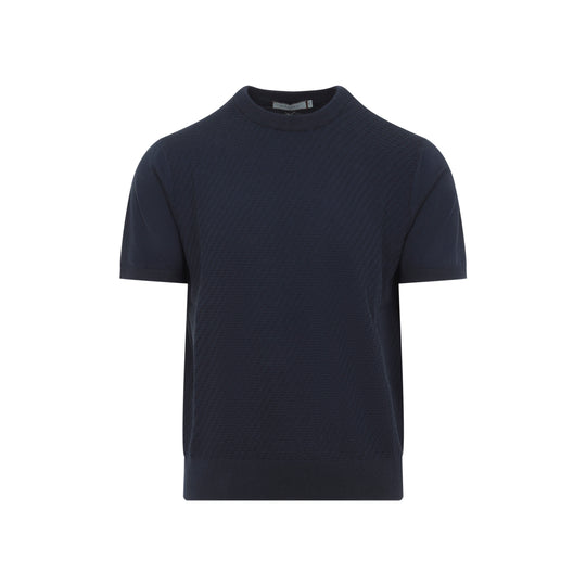 Navy Blue Cotton T-Shirt