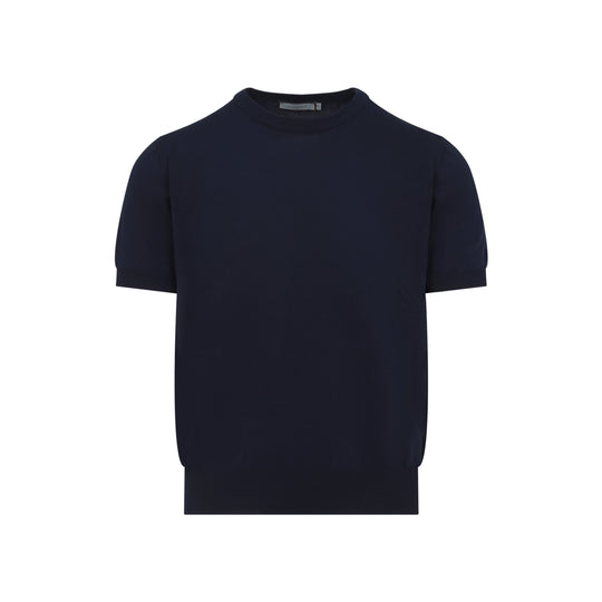 Navy Blue Cotton T-Shirt
