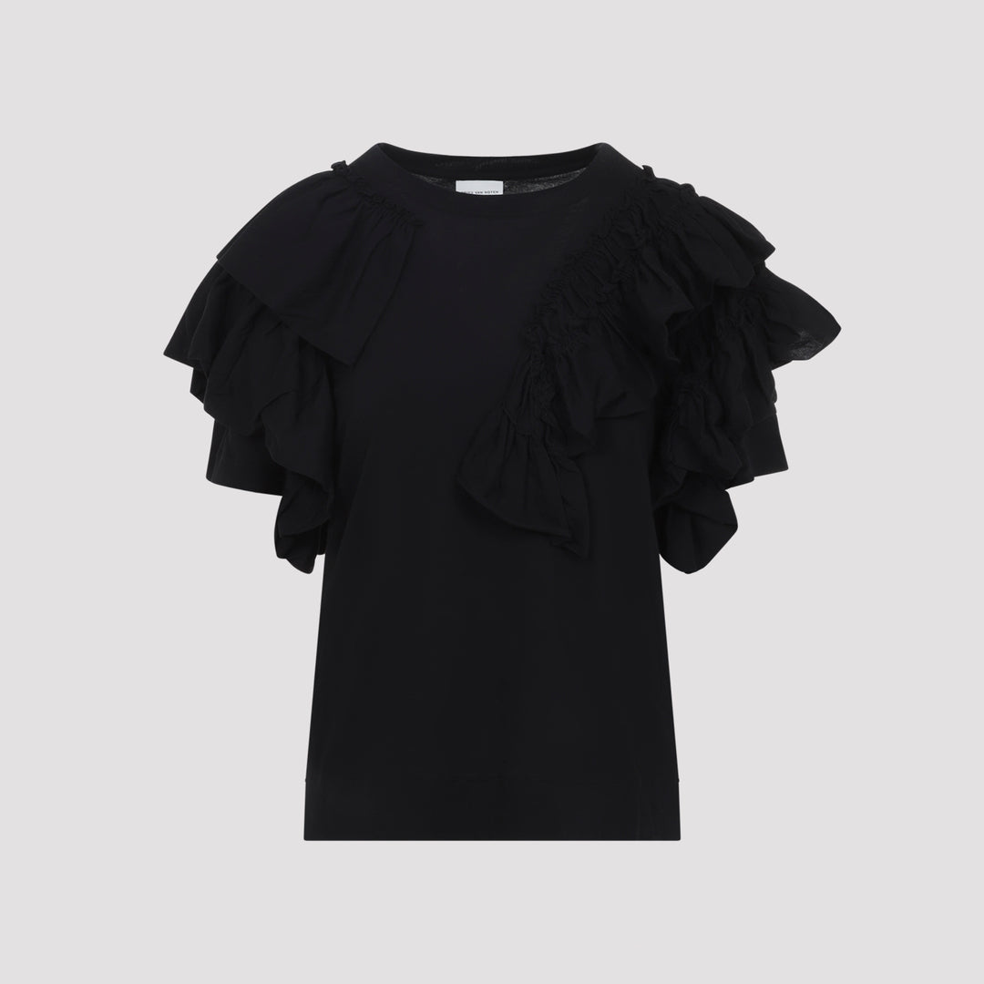 Dries Van Noten T-shirts - Nero | aede1de3983e4ff6d6e40d42a82b2d9354e91ba5