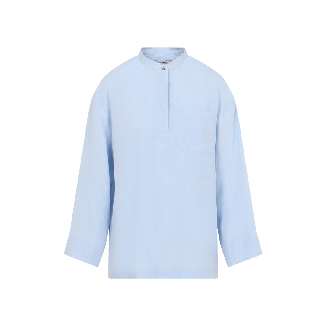 Max Mara`S Shirts - Blu | f61ceaf2f495f3db8adb0ade154fa61737d0d6d2