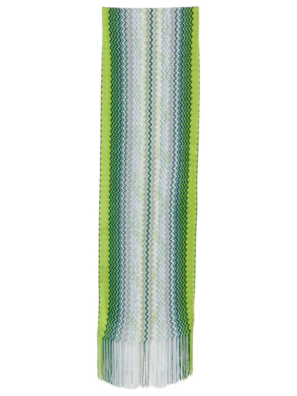 Sciarpa In Viscosa Con Motivo A Zig-Zag