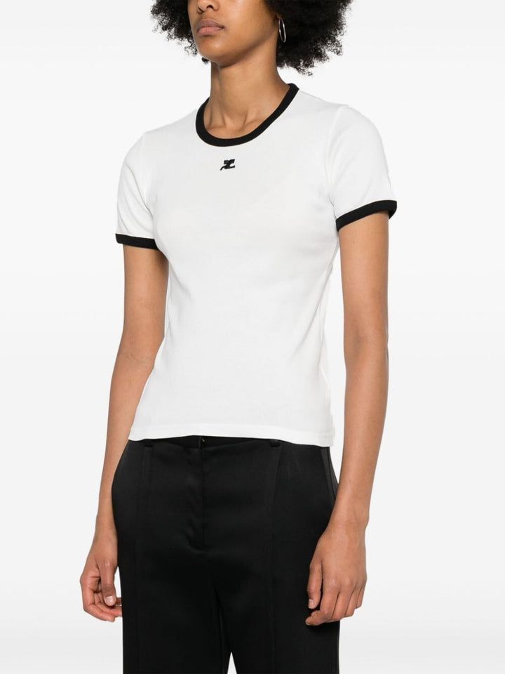 Courreges T-shirts - Bianco | 1a5417ce40358f0be0f77460b6faae609499c16d