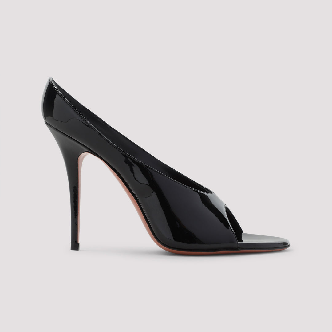 Amina Muaddi Sandali - Nero | 9d53eb601001c2258167d6c35d429e82c2630f48