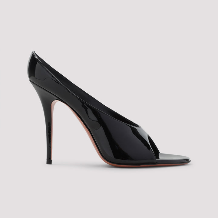 Amina Muaddi Sandali - Nero | 9d53eb601001c2258167d6c35d429e82c2630f48