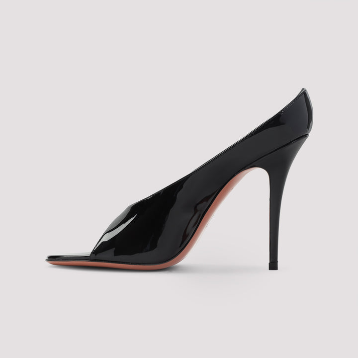 Amina Muaddi Sandali - Nero | 55ac473f2decfae7643e9a82a62f7419d1318992