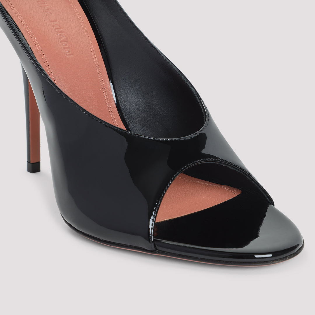 Amina Muaddi Sandali - Nero | 738ac812b6713df25464b95e87bab2bee2bbd9bd