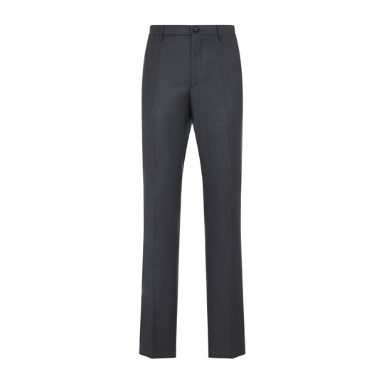 Medium Grey Wool Roma Trousers