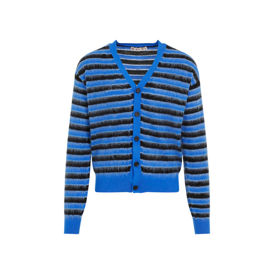 Blue Virgin Wool Cardigan