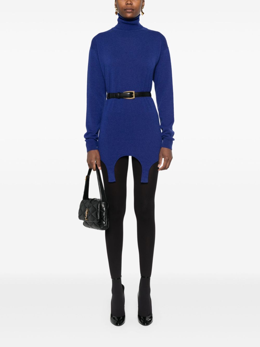 Saint Laurent Paris Turtle neck - Blu | b469eaf3253608564110fdde3a013e88579b3675