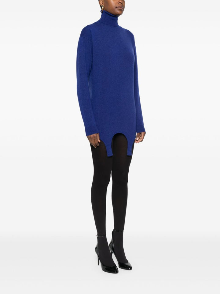 Saint Laurent Paris Turtle neck - Blu | 66cb8f064fbb952c7e4827a5a200f626aded7b91