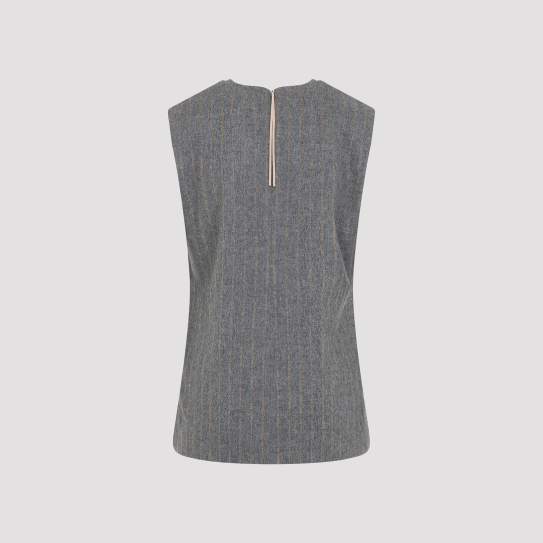 Carven Top - Grey | 91a84a4ba401cca38999e8a048d7d8772ebea958