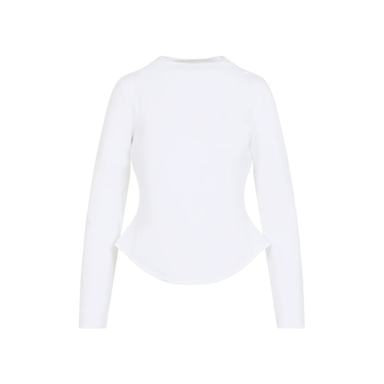 White Ls Cotton T-Shirt