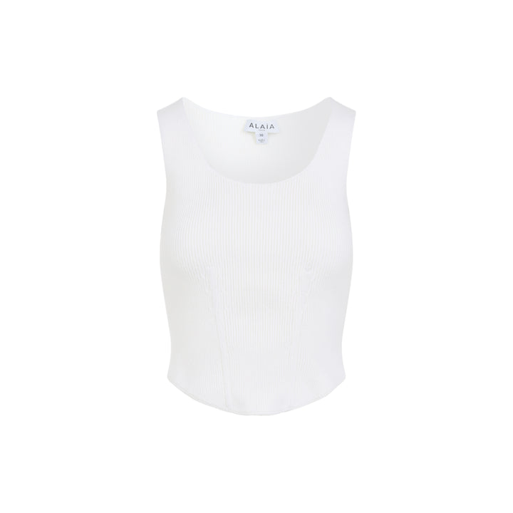 AlaÏA Top - Bianco | 77c52a79398a401897e06a618fc7ef8b5015f751