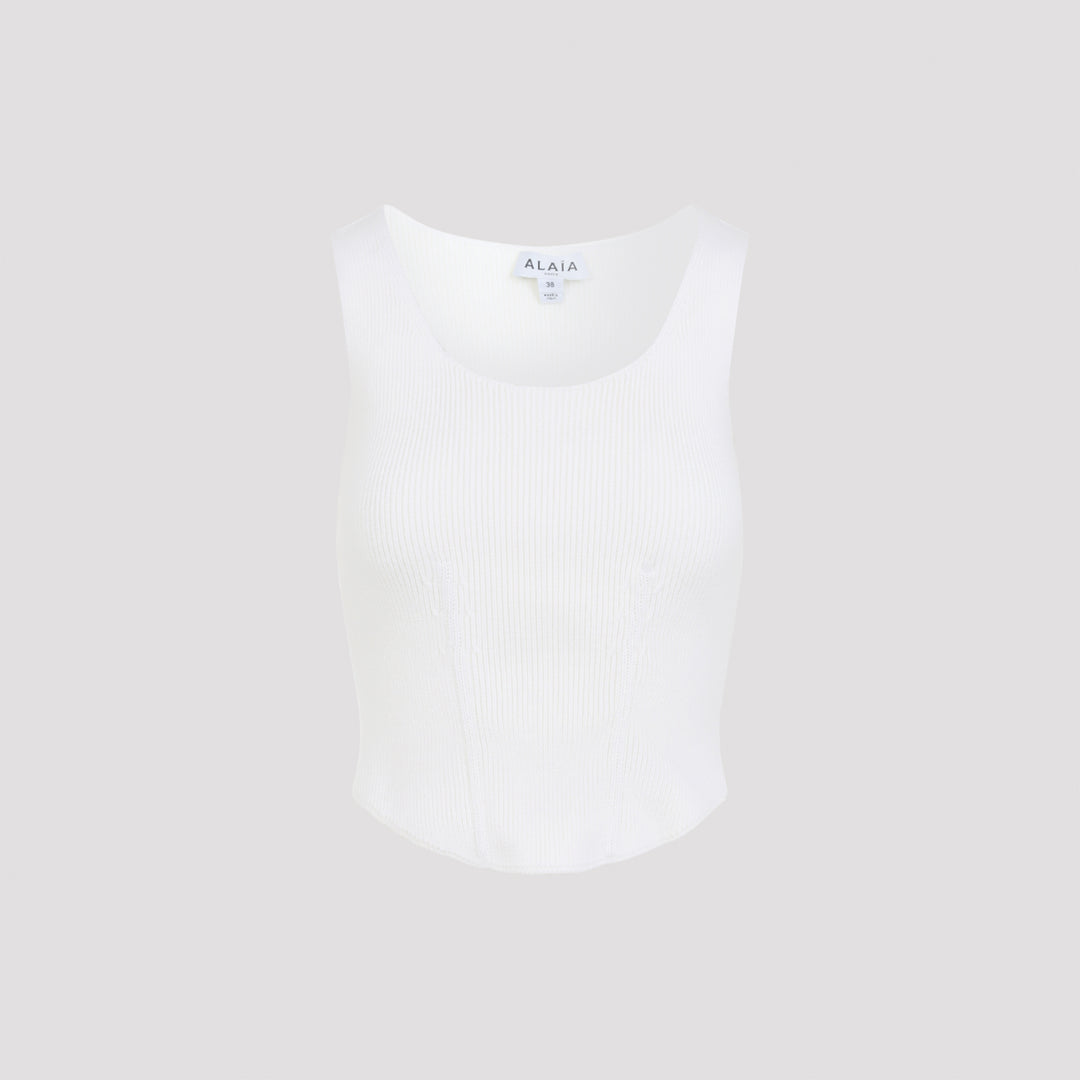 AlaÏA Top - Bianco | 15fa145e1d3c09912c771b9b9e2a8c965f6cad5b