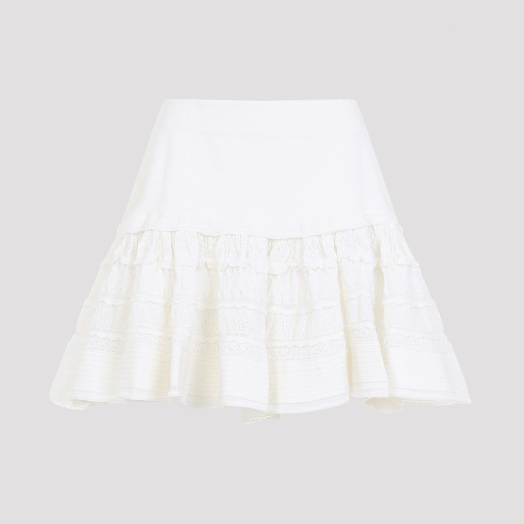 AlaÏA Mini skirts - Bianco | df9a029c2ca69090d42e365f2d6cb606ce223b07