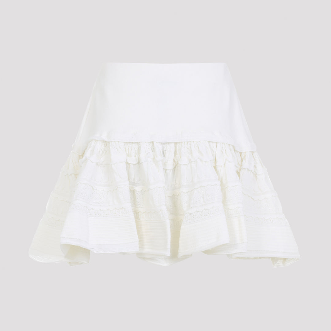 AlaÏA Mini skirts - Bianco | 7ce1d213d4df434692e73de364f453d4c5064b08