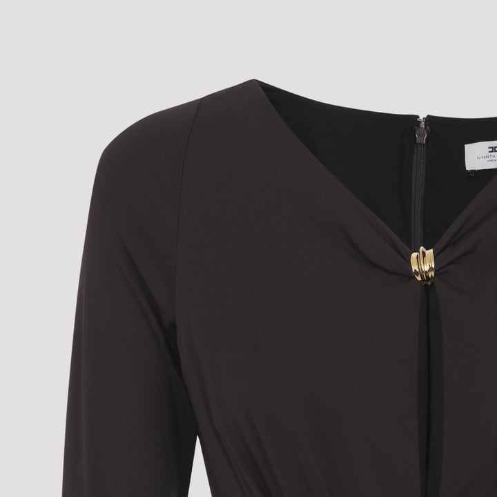 Elisabetta Franchi Long dresses - Marrone | e8cd115c5fdb049fe16dec4e15206973a9fc1d12