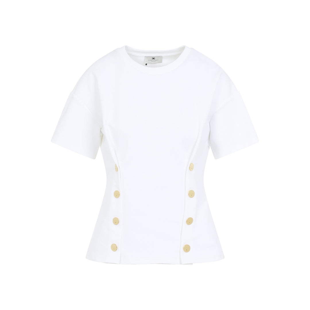Elisabetta Franchi T-shirts - Bianco | 0adb899094837fa580d286f889f36b337b96b6f7