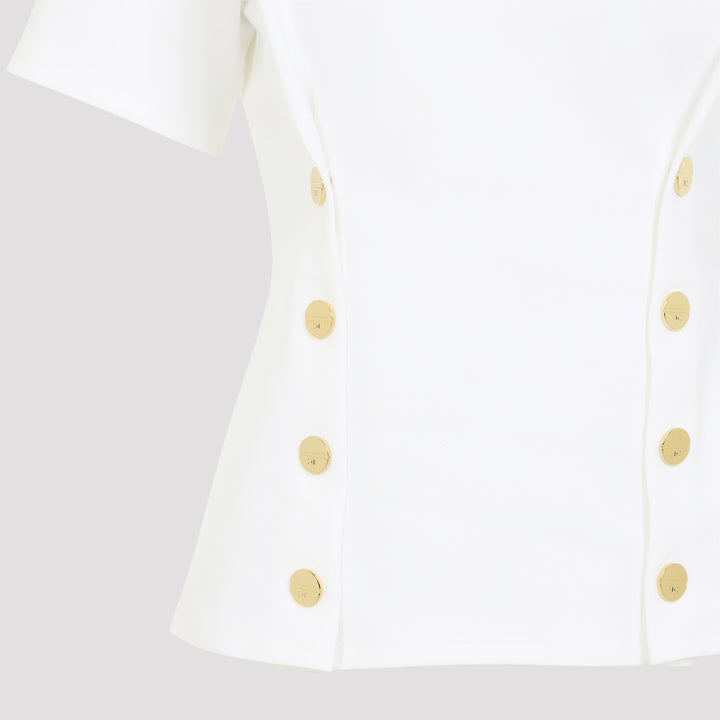 Elisabetta Franchi T-shirts - Bianco | daba69fd3be998a3c6023f9d7cfa8a90549748e6