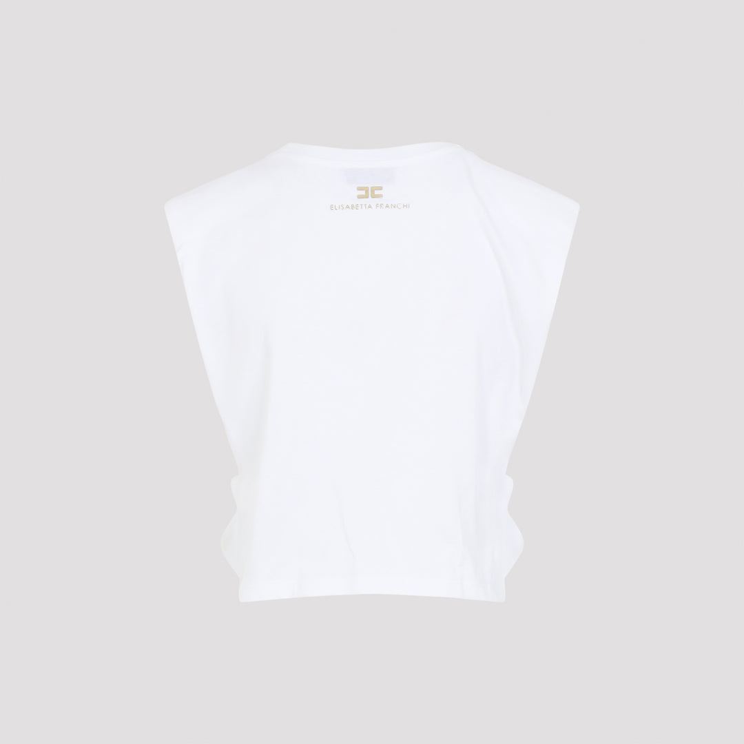 Elisabetta Franchi T-shirts - Bianco | 35d910c69bae109b0cf9e0f30af7b619c4c2a0ea