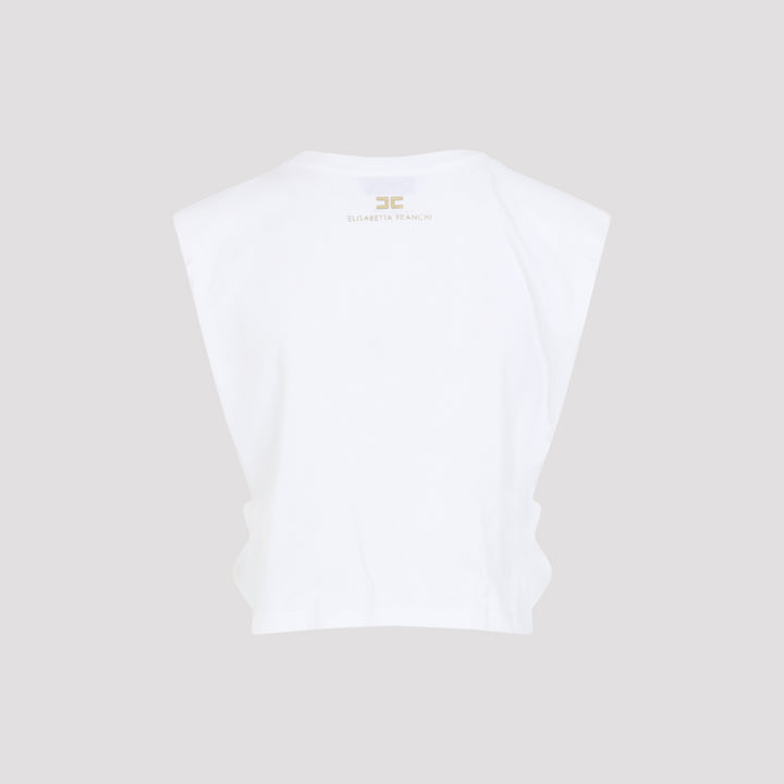 Elisabetta Franchi T-shirts - Bianco | 35d910c69bae109b0cf9e0f30af7b619c4c2a0ea
