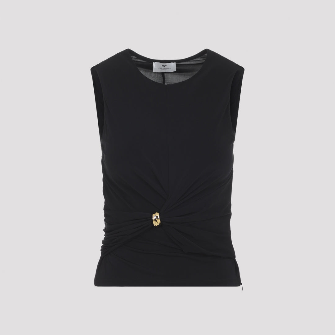 Elisabetta Franchi Top - Nero | 2fc1ba1edc977a5926a975f54e9c004950d8a9ec