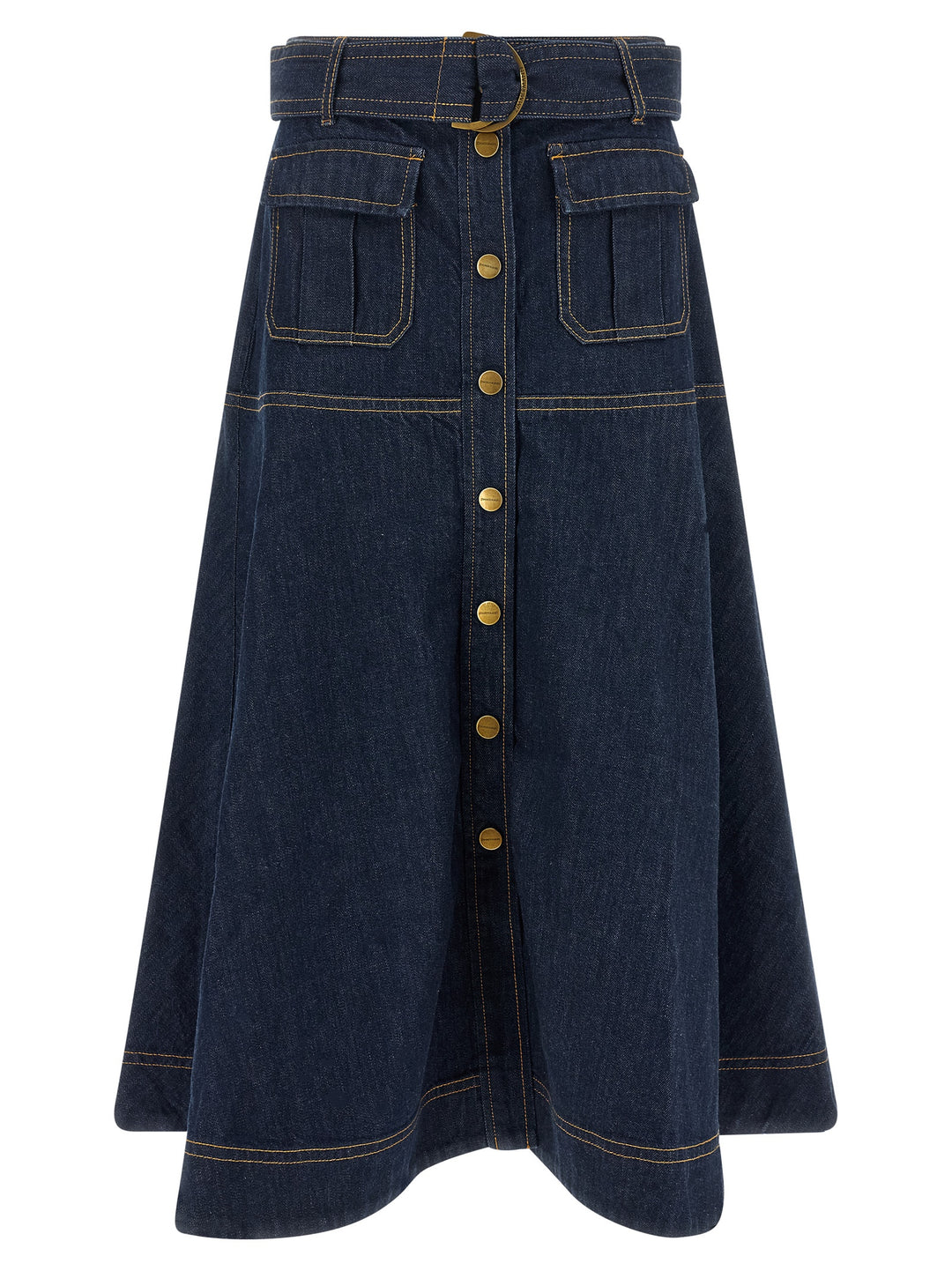 Zimmermann Denim Skirt Gonne - Blu | b92c2bad6e681f829af80776f72d84814be1b63c