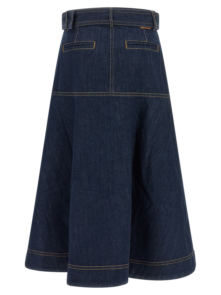 Zimmermann Denim Skirt Gonne - Blu | 1ec03bacd5b9ab601ca395e6cad8322223bd8840