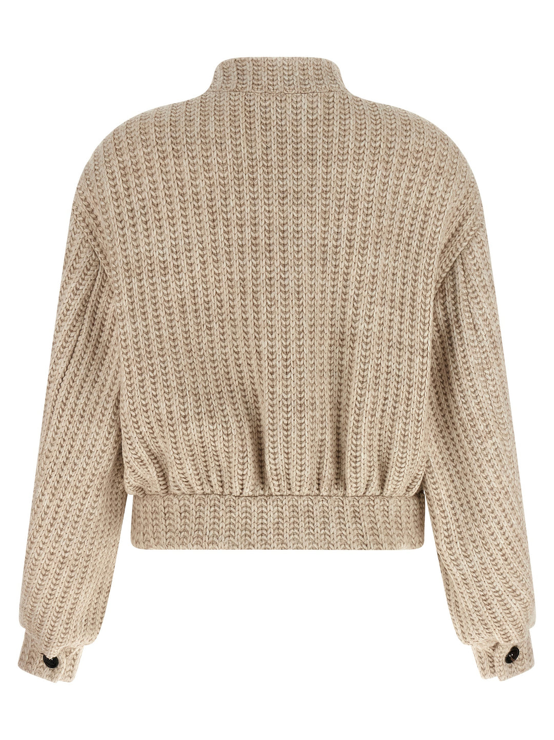 Giuseppe Di Morabito Wool Bomber Jacket Puffer Jackets - Beige | c0db23320be8375050d1ac0e84360375965c8490