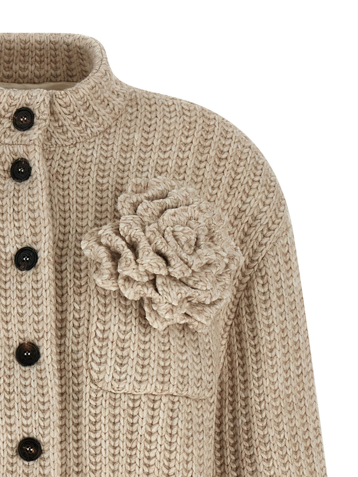 Giuseppe Di Morabito Wool Bomber Jacket Puffer Jackets - Beige | 35f06cc9caa12d38ccabcd61363be6175dd1a0a5