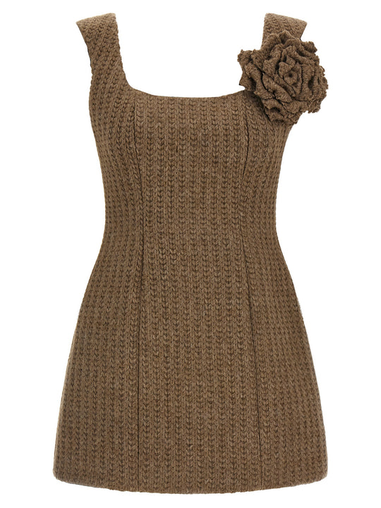Wool Dress Abiti Marrone