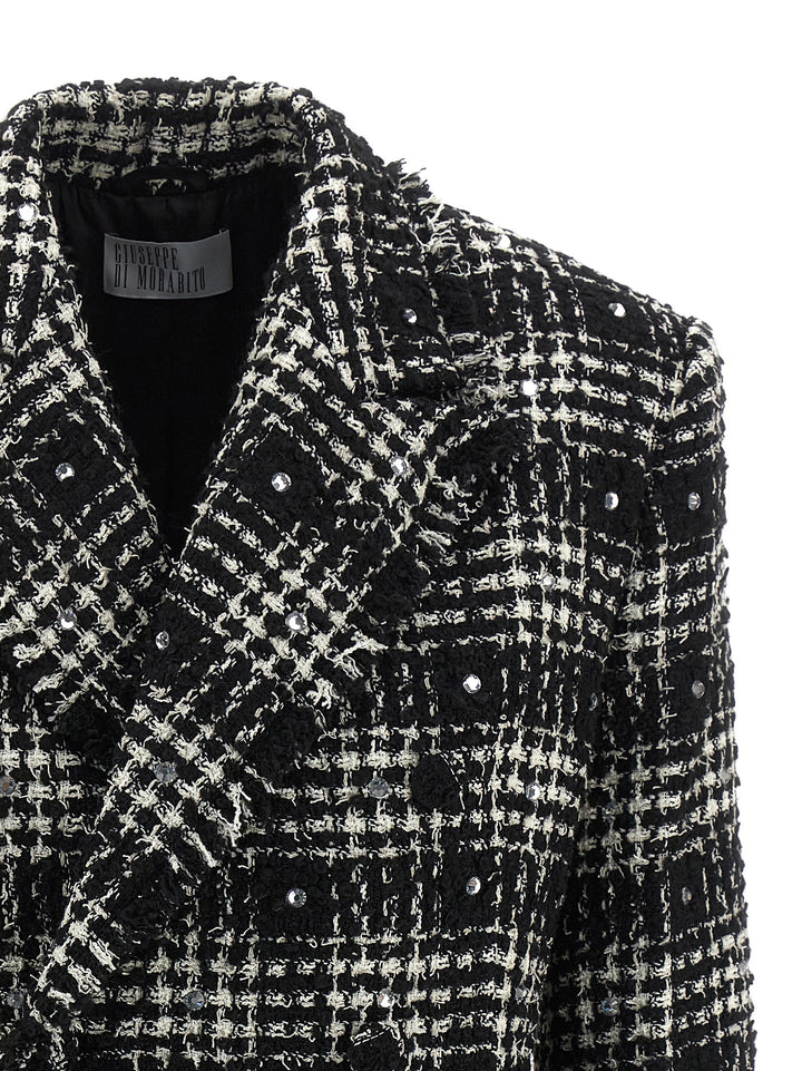 Giuseppe Di Morabito Tweed And Rhinestone Blazer BlazerS - Bianco/Nero | f4c9bbd462265810a544f96ee2e3190434ea6f39