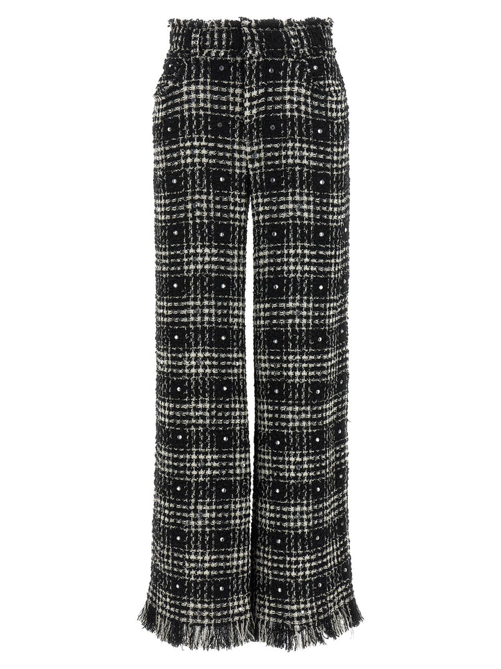 Giuseppe Di Morabito Prince Of Wales Pantaloni - Bianco/Nero | b006a66e14cc665b13a17c15853a5b24b1958e66