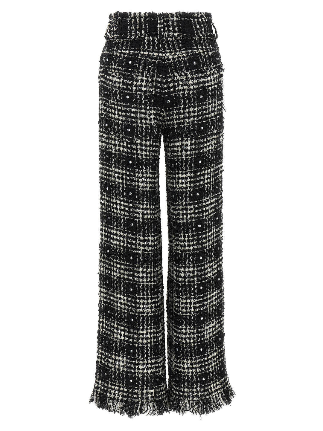 Giuseppe Di Morabito Prince Of Wales Pantaloni - Bianco/Nero | 9dfe97dff684024ca56b87ff0626884a4944dc8d