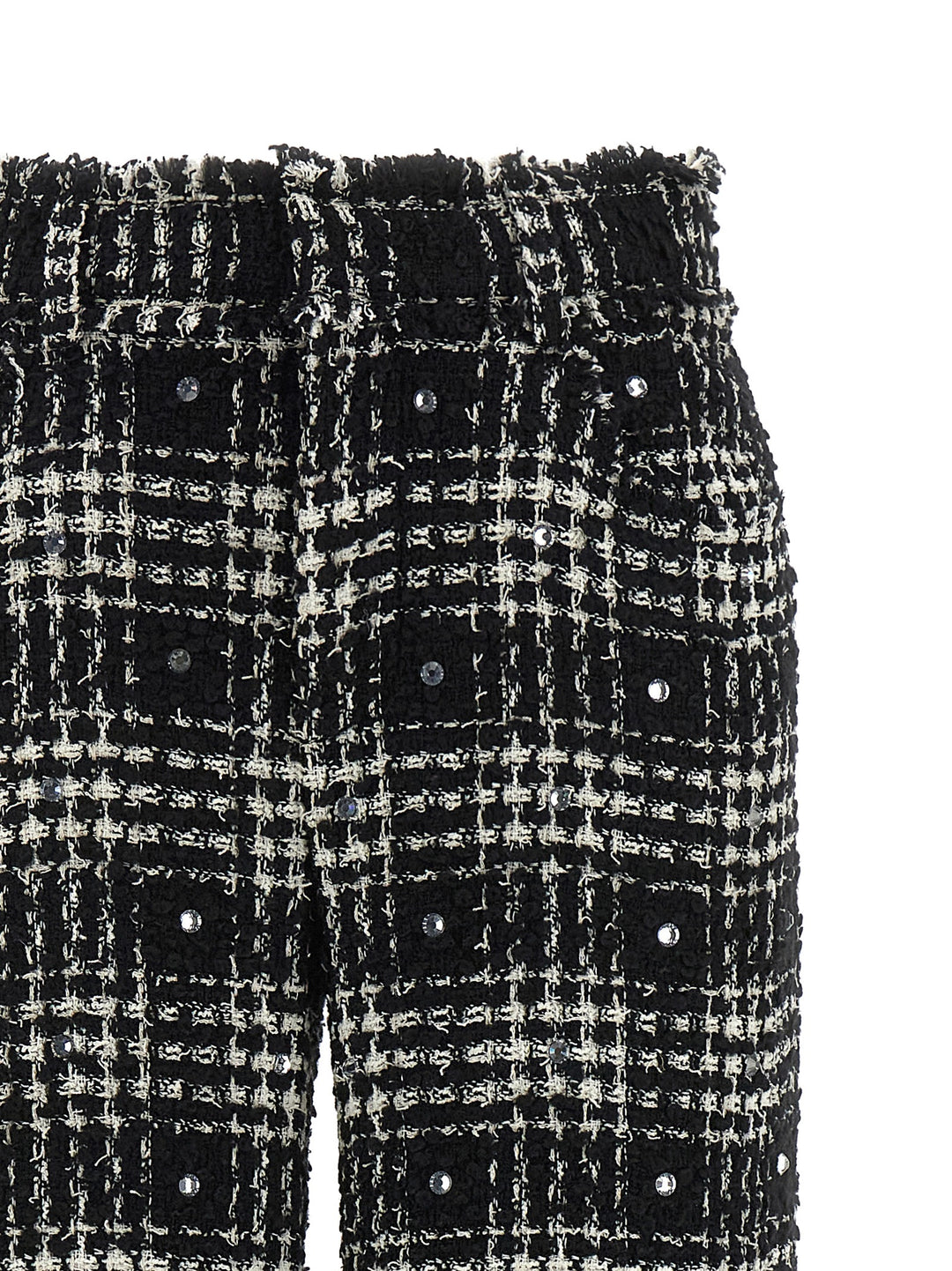 Giuseppe Di Morabito Prince Of Wales Pantaloni - Bianco/Nero | 5f1b4f9bb946b06a3adcf667223685a1c010ebaf
