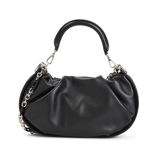 Black Hobo Viv` Choc Royal Medium Leather Handbag