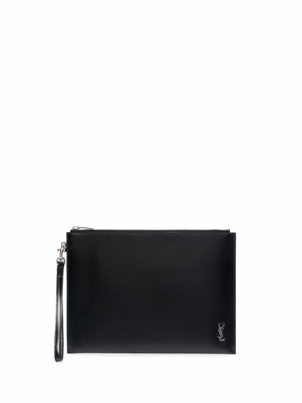 Porta Tablet Tiny Cassandre Piccolo In Pelle Lucida Con Zip