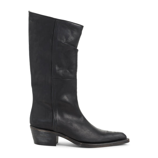 Black Clive 35 Calf Leather Boots