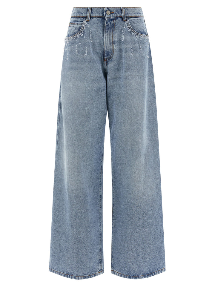 Giuseppe Di Morabito Crystal Jeans - Celeste | eade7981449e4e847a1c2e3cc224b25dd6f84788