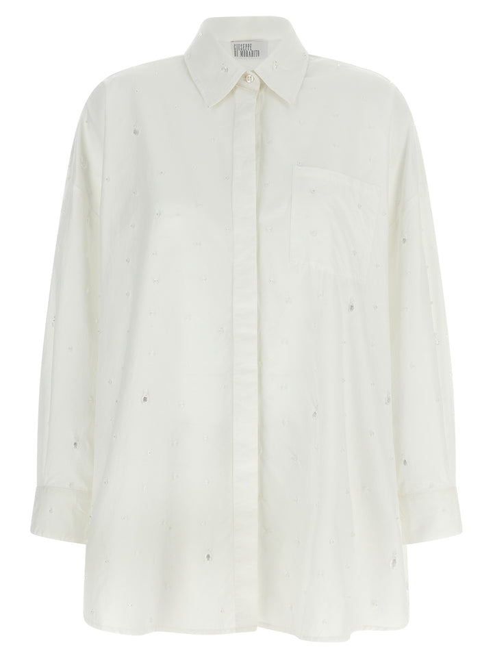 Giuseppe Di Morabito Crystal Shirt Camicie - Bianco | faaaf6e9696cc64fb78bff058c1151f3fb27fe88