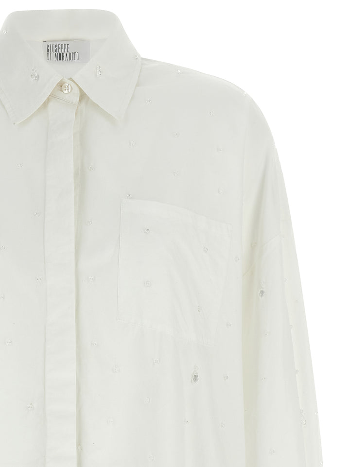 Giuseppe Di Morabito Crystal Shirt Camicie - Bianco | 197cb8633930e79ce9db11b98f733bddd1cf58fb