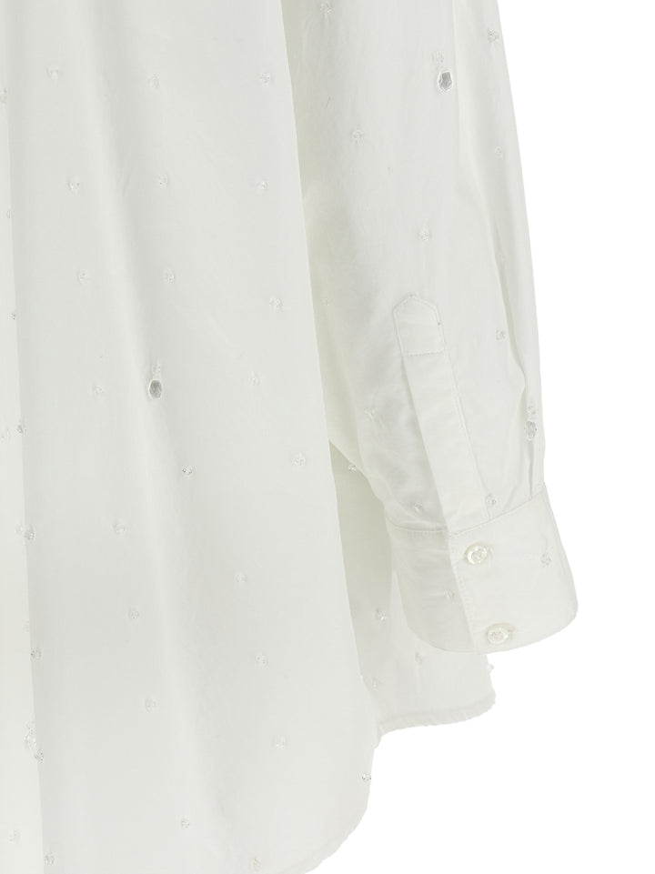 Giuseppe Di Morabito Crystal Shirt Camicie - Bianco | 52a27b25653da37833d1e1e9cdb6c0fdd72de048