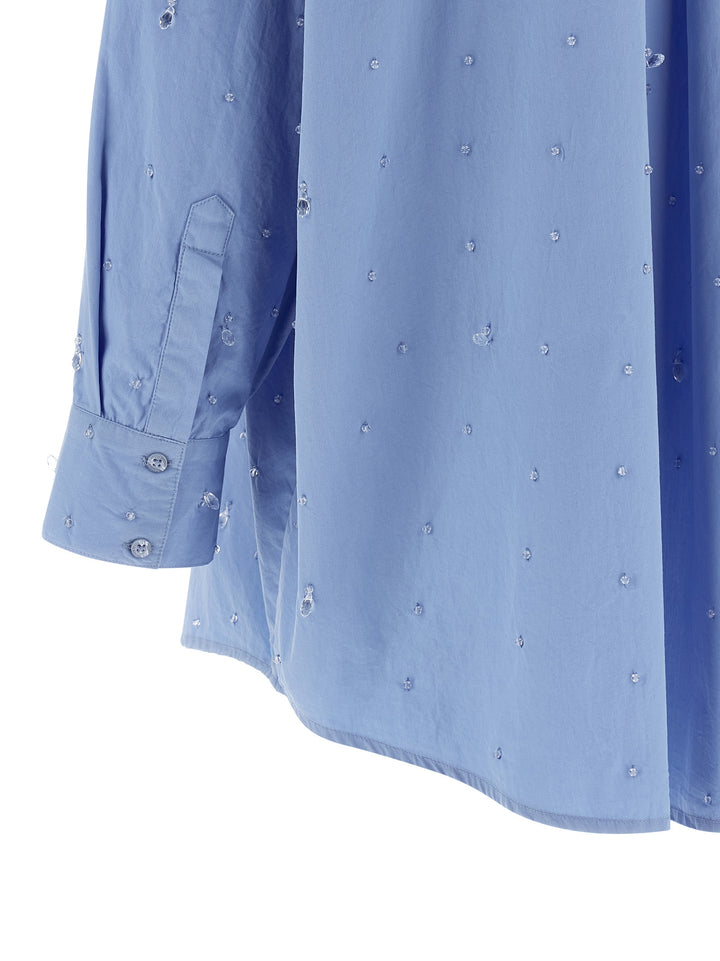 Giuseppe Di Morabito Crystal Shirt Camicie - Celeste | 3ec6e0c344cfaf29e487051ce240f42987963852