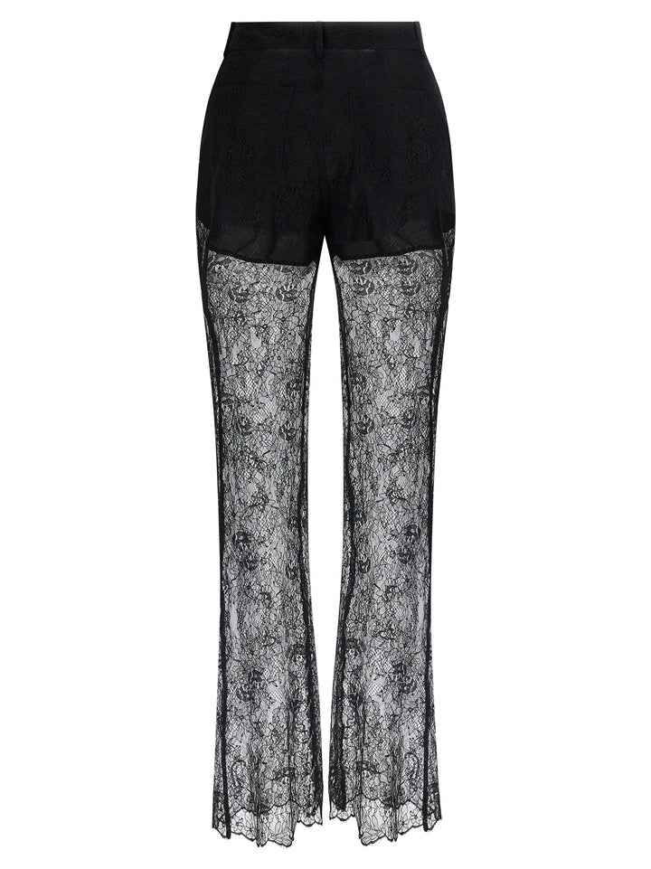 Giuseppe Di Morabito Lace Trousers Pantaloni - Nero | 11fa244a31f0bf2b29297a68f67b3e8acf7517b3