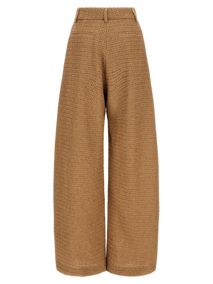Giuseppe Di Morabito Raffia Pantaloni - Beige | 2a63a9062922fd772ce409b334213565335225aa