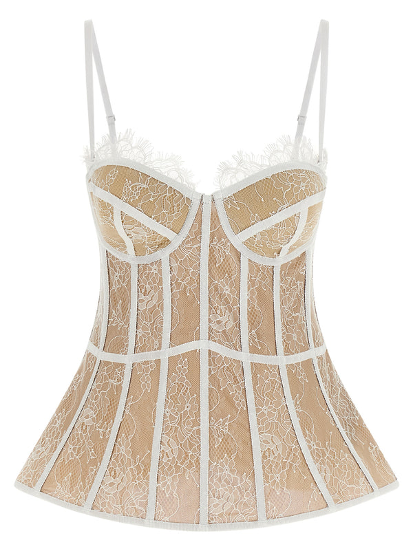 Bustier Top Top Bianco